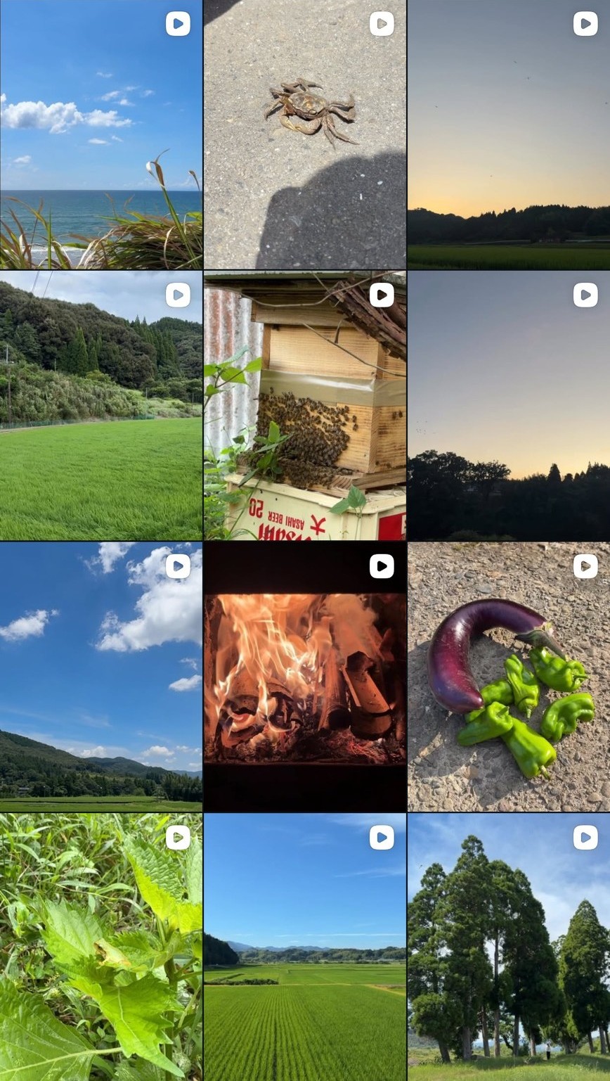 Instagramの投稿一覧のスクリーンショット